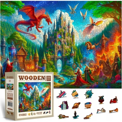 WOODEN CITY Dřevěné Fantasy zámek 1010 dílků