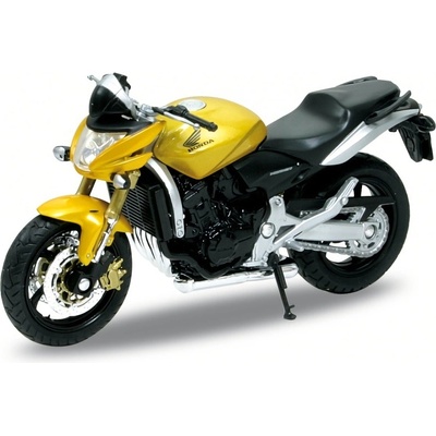Welly Hornet Motocykl Honda žlutý 1:18