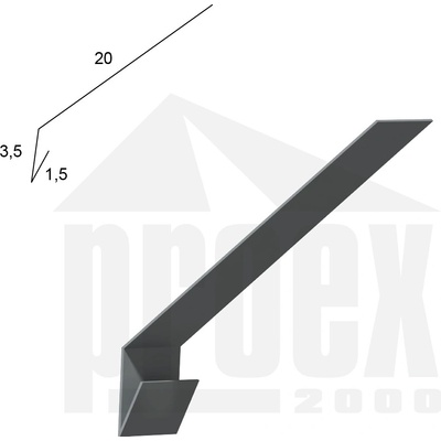 Roofplan - Okapnička 2bm, 250mm
