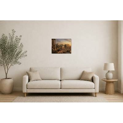 Obraz na plátně – Idealizovaný pohled na starověký Řím 60 × 45 cm – Hledejceny.cz