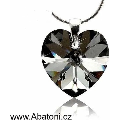 Swarovski Elements Stříbrný náhrdelník srdce 39003.4 – Hledejceny.cz