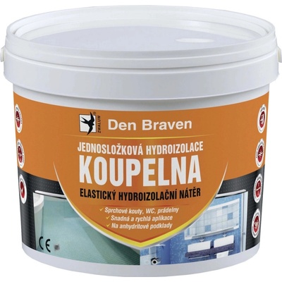 Den Braven Jednosložková disperzní hydroizolace Koupelna Barva: černá, v balení: 13 kg