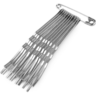 Stoklasa Sponky do vlasů / pinetky Balení: 5 svaz., Varianta: 5 (7 cm) barva nikl 5 (7 cm) barva nikl