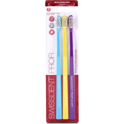 Swissdent Whitening zubní kartáčky Soft 3 ks