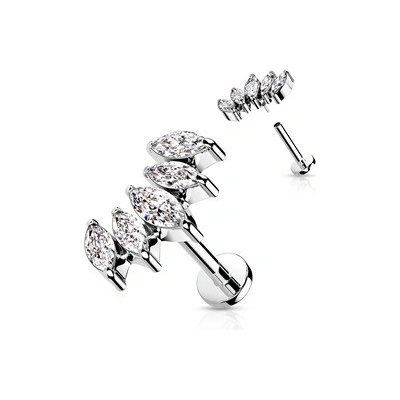 Šperky4U Labreta cartilage piercing LB0041ST-1206