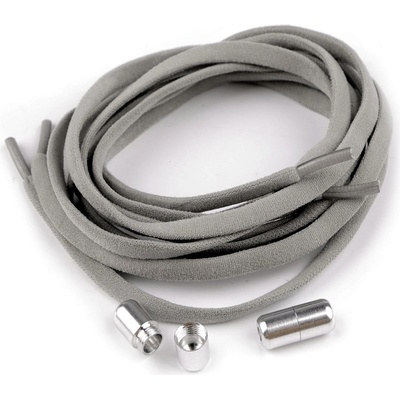 Prima-obchod Elastické samozavazovací tkaničky délka 100 cm, barva 3 šedá