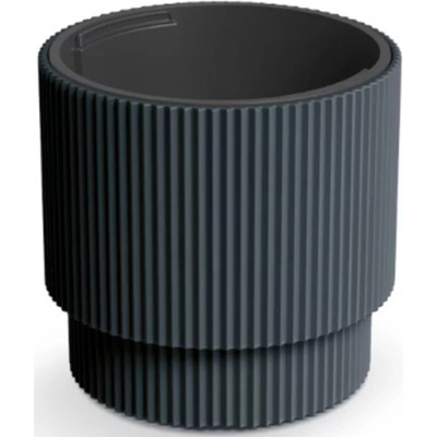 Prosperplast Květináč Milly 375 x 395 mm, kulatý antracitová, 375x395