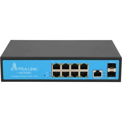 EXTRALINK VICTOR 8-port GbE Managed PoE (8x Gig LAN
