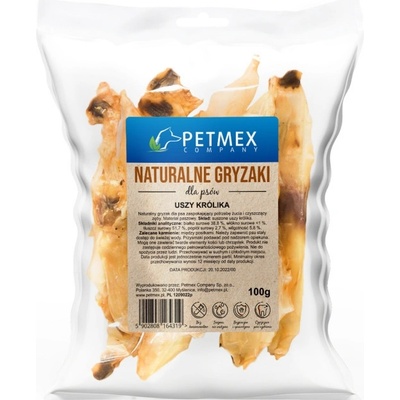 PETMEX žvýkačka pro psy Králičí ucho 100 g