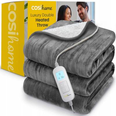Cosi Home Elektrická deka šedo-bílá 200x150