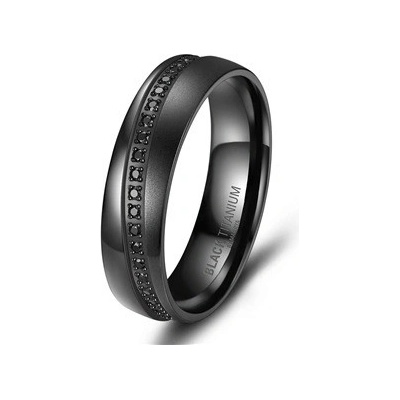 Marrya Dámský snubní prsten BLACK TITANIUM BT 08D