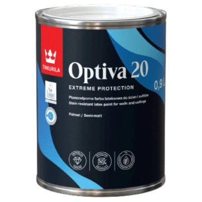 Tikkurila OPTIVA 20 SEMI MATT - Polomatná umývateľná farba TVT M403 - chutney 9 l