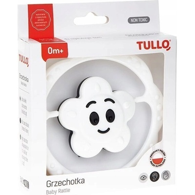 Tullo Chrastítko kytička černá/bílá (94909801)