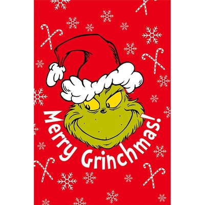 Jerry Fabrics Mikroflanelová deka Grinch Merry Grinchmas