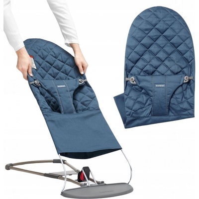 Babybjörn Lehátko BLISS Midnight blue Woven classic