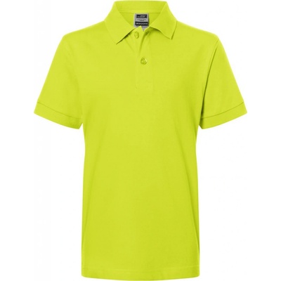James & Nicholson JN 70K detská piqué polokošeľa acid yellow