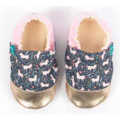 Detské barefoot papuče papuče jednorožce TITOT Unicorn Magic