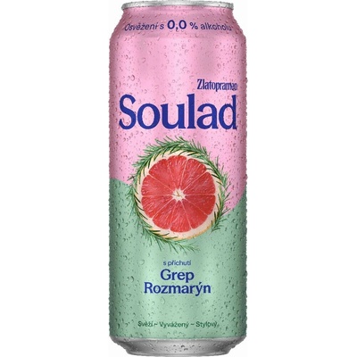 Zlatopramen Soulad grep rozmarýn 0% 0,5 l (plech)