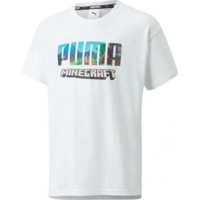 Puma x Minecraft tričko detské 53343402 White