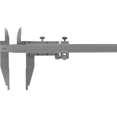 KINEX Posuvné měřítko s jemným stavěním 1500 mm, 200 mm, 0,05 mm, s horními noži, ČSN 25 1231, DIN 862 6022-42-200