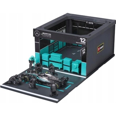 Bburago Mercedes-AMG Petronas W16 202512 Antonelli Pit Pass Set 1:43