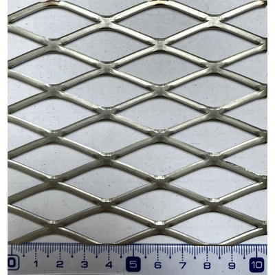 Tahokov oko 43x17x2,5 mm, kosočtvercové válcované, tl. 2 mm nerez