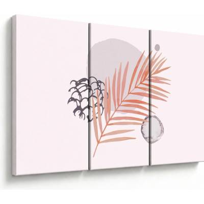 Obraz - Fialový minimalismus N⁰3, třídílný 120x80 cm