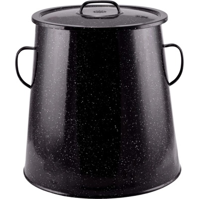 Pro-Tech shop Hrnec na sádlo se smaltovaným povrchem 30l 30cm černý