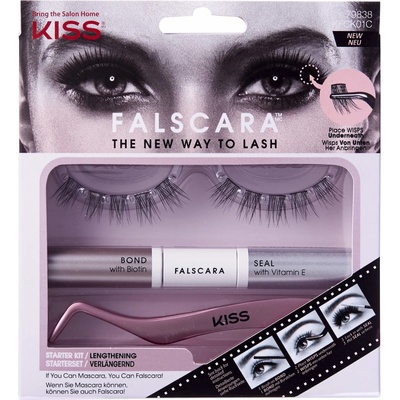 Kiss Sada pre aplikáciu umelých rias Falscara Eyelash Starter Kit