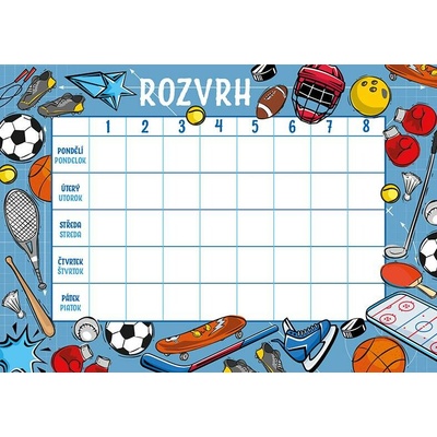 Baloušek Rozvrh hodin Sport