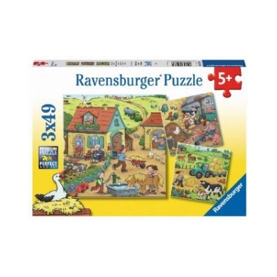 Ravensburger Viel los auf dem Bauernhof 3x49 dielov