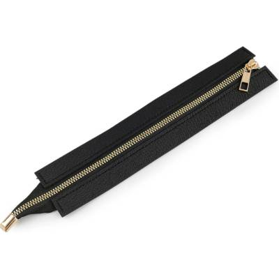 Prima-obchod Zip na kabelky, tašky, pouzdra 5,5x25 cm, barva 3 černá