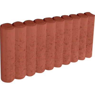 Diton Palisádový obrubník 50 x 25 x 6 cm červený 1 ks