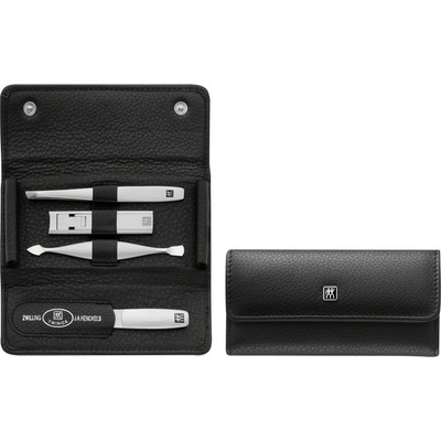 Zwilling Twinox cestovní manikúra černá kůže 97712-004 4 ks