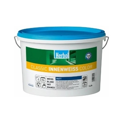 HERBOL Interiérová barva Classic Innenweiss - Bílá 12,5L