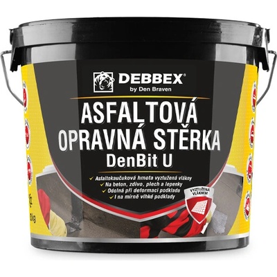 DEBBEX by Den Braven DenBit U - Asfaltová opravná stěrka Varianta: 10 kg kbelík černá 11011BI – Hledejceny.cz