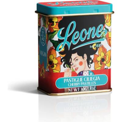 Leone 1857 Hülya Özdemir Ciliegia pastilky v plechové dóze třešeň 30 g