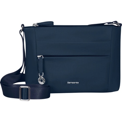 Samsonite MOVE 5.0 H. SHOULDER BAG S 3 ZIP DARK BLUE– malá dámska crossbody kabelka 3 L : Tmavomodrá