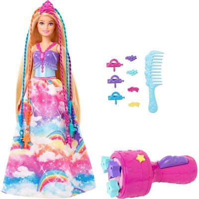 Mattel Barbie princezna s barevnými vlasy s nástrojem a doplňky