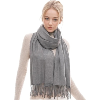 Classic Scarf šála kouřová šedá