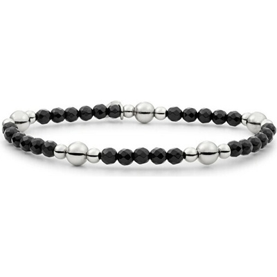 Sparkling Jewels korálkový náramok s čiernym onyxom BLK01S-G07