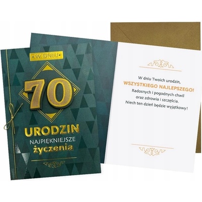 DK Pohľadnica B6 k 70. narodeninám pre muža