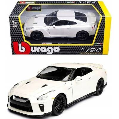 Bburago Nissan GT-R Metallic Biely 1:24 21:82