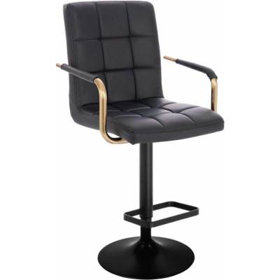 LuxuryForm Design Verona Gold na čiernom tanieri / čierna