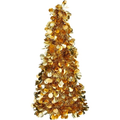 Mica Decorations Vianočný stromček, zlatý, pr. 22 x 60 cm
