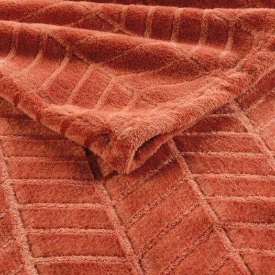 Douceur d'intérieur polyester oranžová Deka 180x220