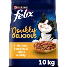 Felix Doubly Delicious kuracie a krůta 10 kg
