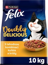 Felix Doubly Delicious kuracie a krůta 10 kg
