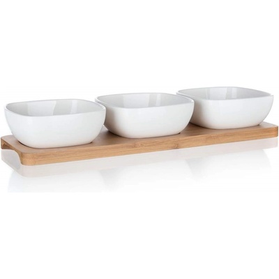 Banquet Miska Brillante porcelán bambus 1 x tác miska 3 x 33 x 9,7 x 4,7 cm