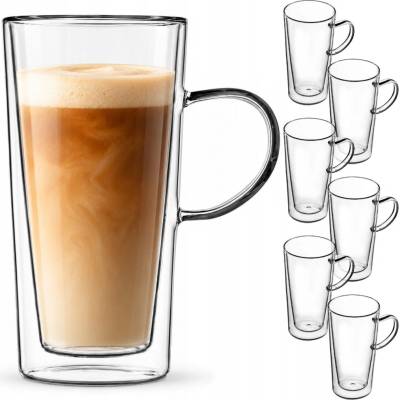 Kadax Sklenice na kávu a čaj 6 x 470 ml